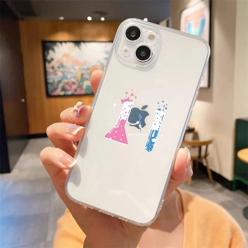 Luxury Transparent iPhone Case - Science Design